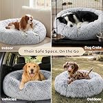 JOLLYVOGUE Dog Bed, Calming Anti-Anxiety Large Dog Bed, Fluffy Donut Cushion for Medium and Large Pets (27"/30"/36") - Image 6