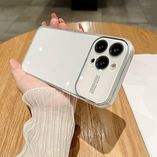 Coque transparente pour iPhone 13 antichoc antichoc avec protection objectif verre en blanc