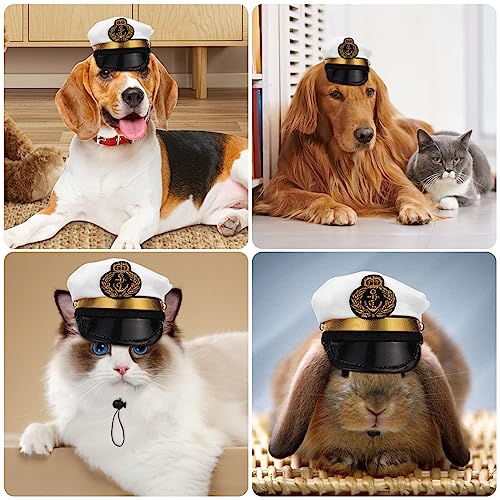 Captain Hat Cap Pet Marine Admiral Hat Sailor Cap for Pet Dog Cosplay Costume Props Captain Hat Cap Pet Marine Admiral Hat Sailor Cap for Pet Dog Cosplay Costume Props