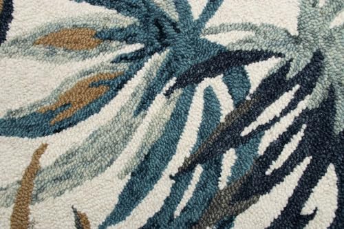 Image of Sifa Carpet Traditional Floral Round Area Rug - Hand-Tufted New Zealand Wool Circular Carpet for Dining Room & Bedroom Weight -6 Pund, Size-3x3 Feet (36x36 Inch Round)
