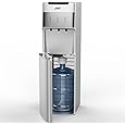 Self-Cleaning Bottom Load Water Cooler Dispenser with Ice Maker for 5 Gallon 3 Temperature Settings 22lbs Daily Capacity White