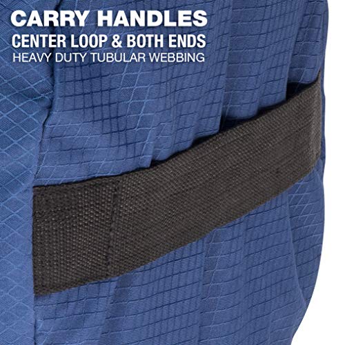 Northstar Sports 1050 HD Tuff Cloth Diamond Ripstop Series Gear and Duffle Bag, 18 x 42-Inch, Pacific Blue