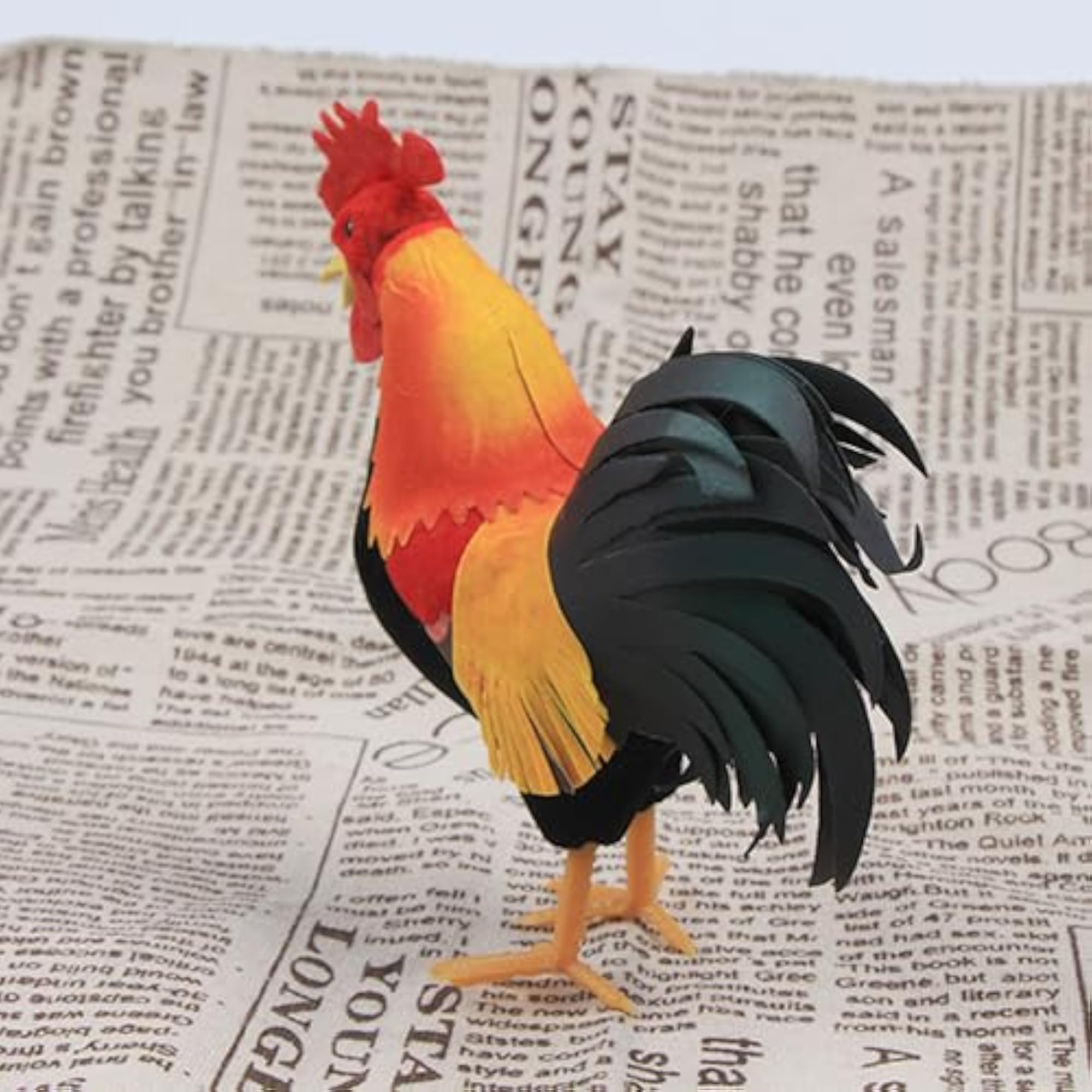 Simulation Foam Rooster Model for Home Decoration