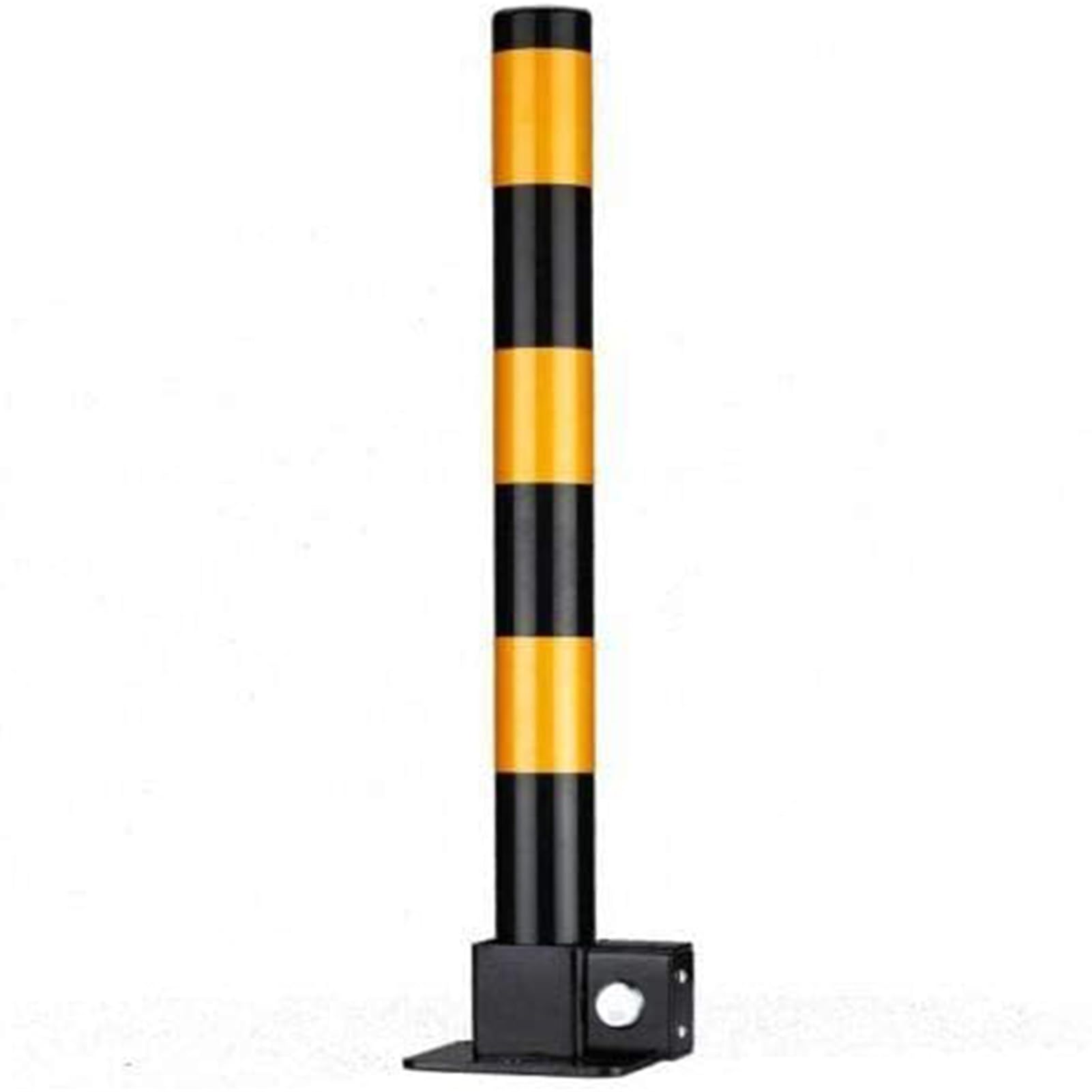 SaryEdge Parking Guardrails Car Parking Space Lock Bollard High Visibility Yellow&Red Lockable Fold Down Car Parking Barrier Post,
