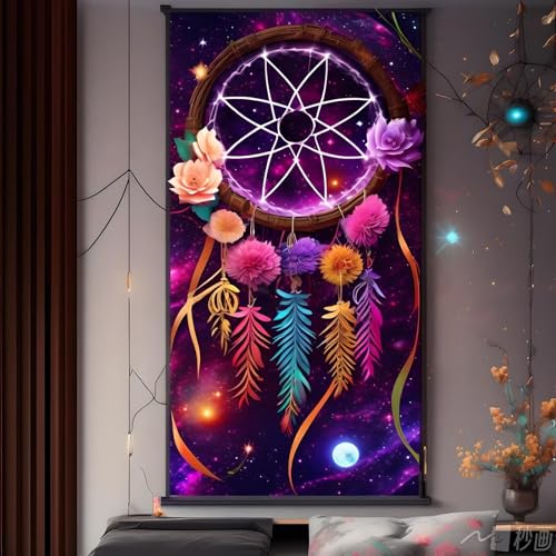 Peinture Diamant Adulte pour salon et chambre motif chat féerique 5D