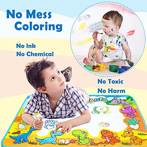 Free To Fly FREE-1 Kids Toys Water Doodle Mat: Dinosaur Painting Coloring Pad thumb #1