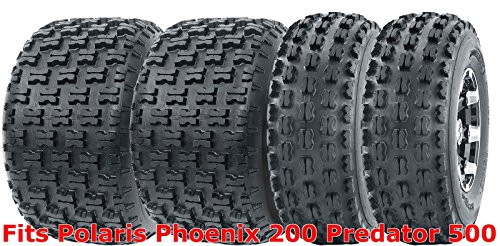 Set 4 WANDA Sport ATV Tires 21x7-10 & 20x10-9 Polaris Phoenix 200 Predator 500