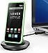 KIDIGI USB Type C Charger Cradle, [Omni] Black Desktop Charge/Sync Dock Station [Adjustable, Slim-Case-Compatible] for BlackBerry Motion, Keyone, DTEK 60