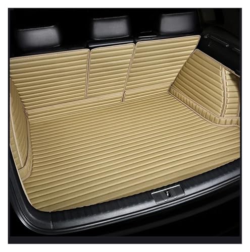 Tapis de coffre de voiture personnalisé luxe en cuir beige pour BMW X3
