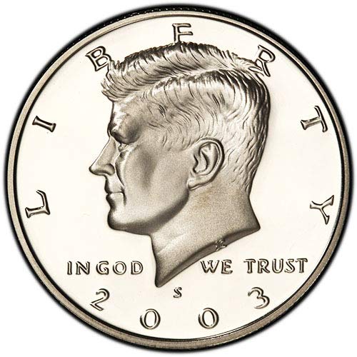 2003 S Silver Proof Kennedy Half Dollar Choice Uncirculated US Mint Thumbnail