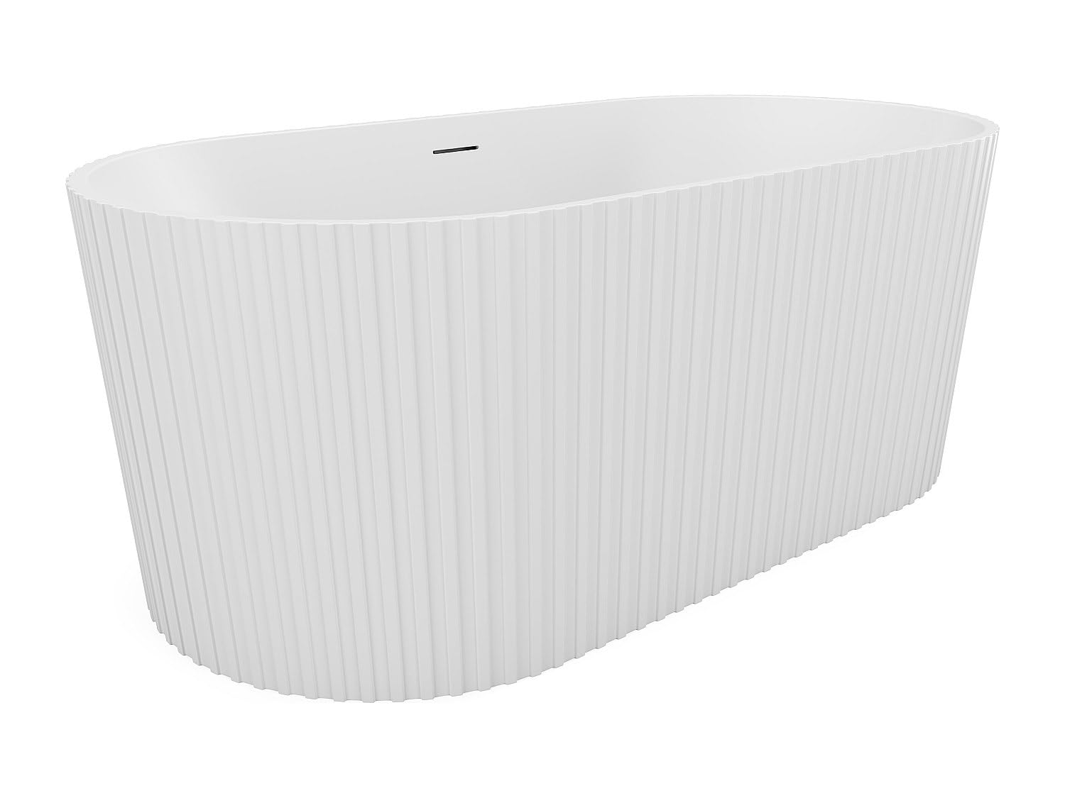 Vente-unique - BaÒera exenta de acrÌlico - Blanco mate - 220L - 150 x 75 x 58 cm - ALIENA