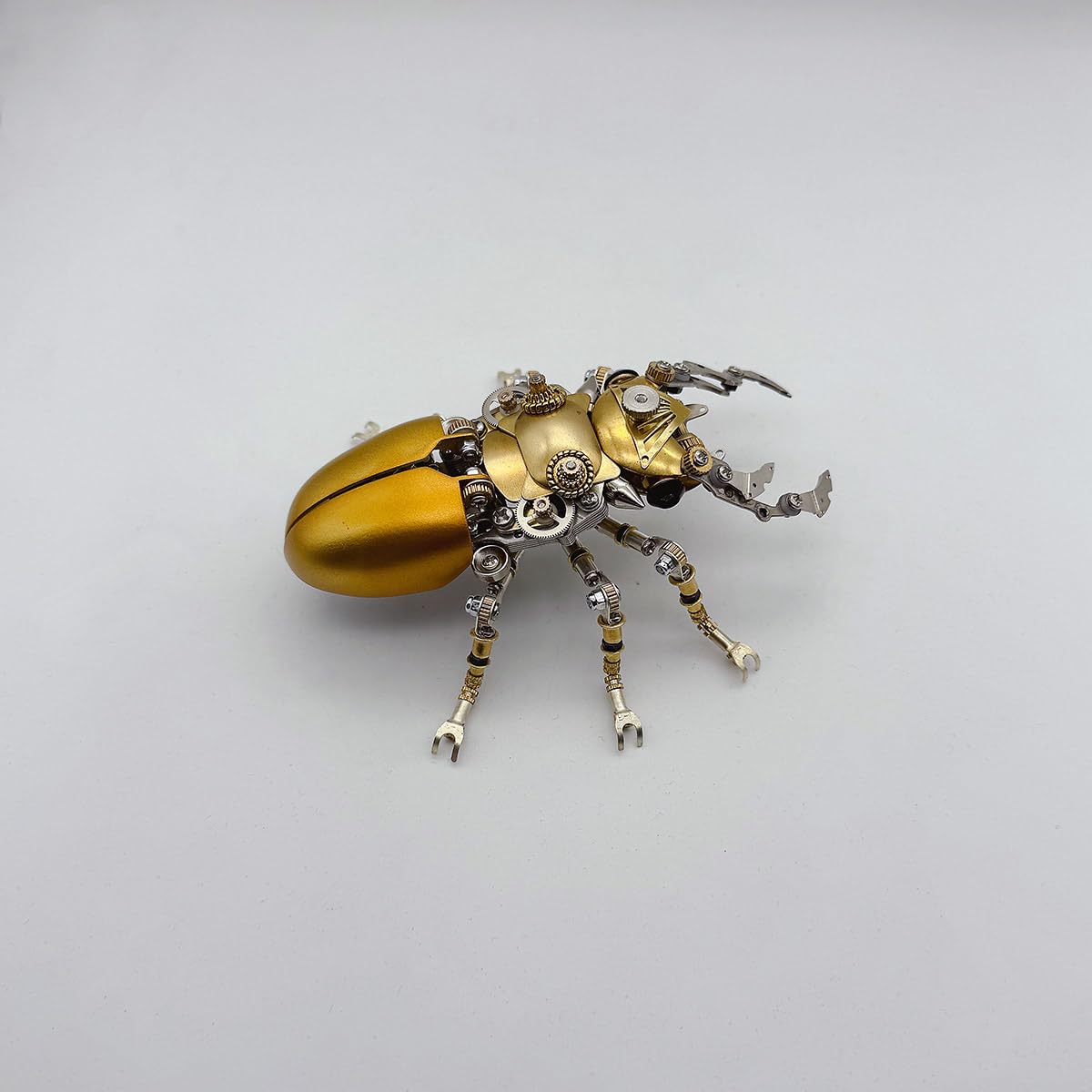 3D Metall Puzzle Insekten, Steampunk Bug Mechanisch Giraffen-Riesenbockkäfer Modellbausatz, DIY Montageblock Puzzle Geschenk Schreibtischdekoration (370 Teile)