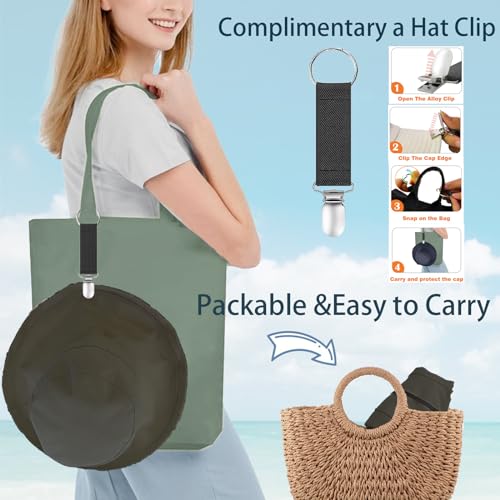 Sombrero de verano reversible para mujer miniatura 3