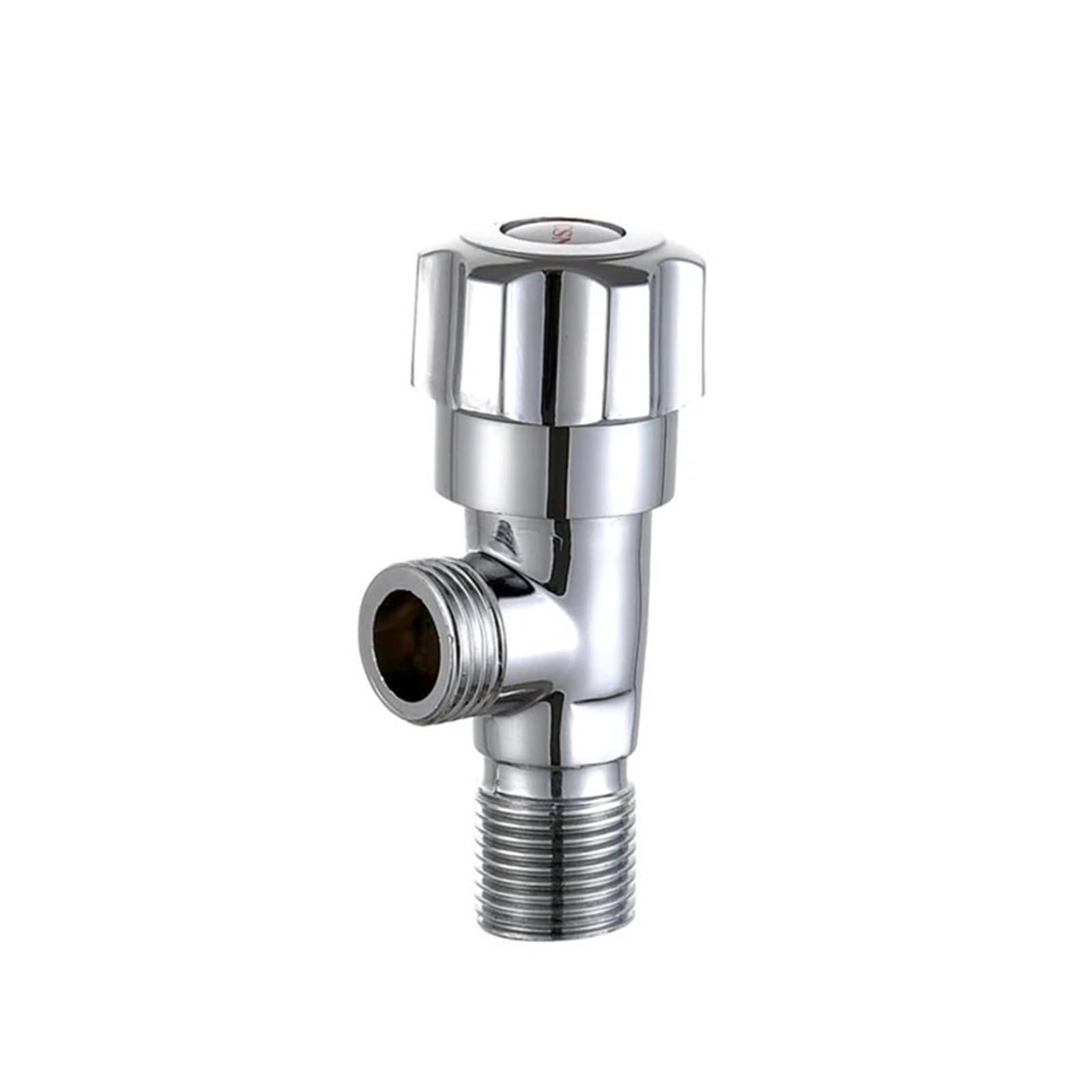 Válvula angular de baño para regular agua caliente y fría