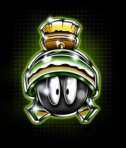 Looney Tunes Chrome Marvin The Martian Black T-Shirt Toddler Boy to Youth Boy2