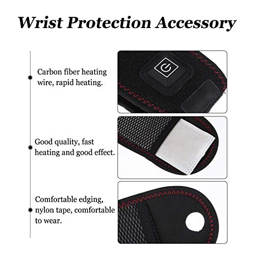 EXCEART Cinta de Pulso de Aquecimento Bandagem de Pulso Aquecida Suporte de Mão Cinta de Compressão