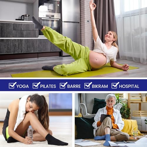 Image of Liitrsh 60 or 150 Pairs Pilates Grip Socks Bulk Unisex Non Slip Yoga Grippy Socks Woman for Adults Yoga Pilates Hospital