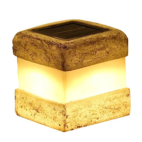 Abaodam Lámpara de piedra de simulación decoración césped solar paisajismo fiesta lamparas led lampadas leds iluminação exterior lámpara novedosa nueva luz de plástico el plastico