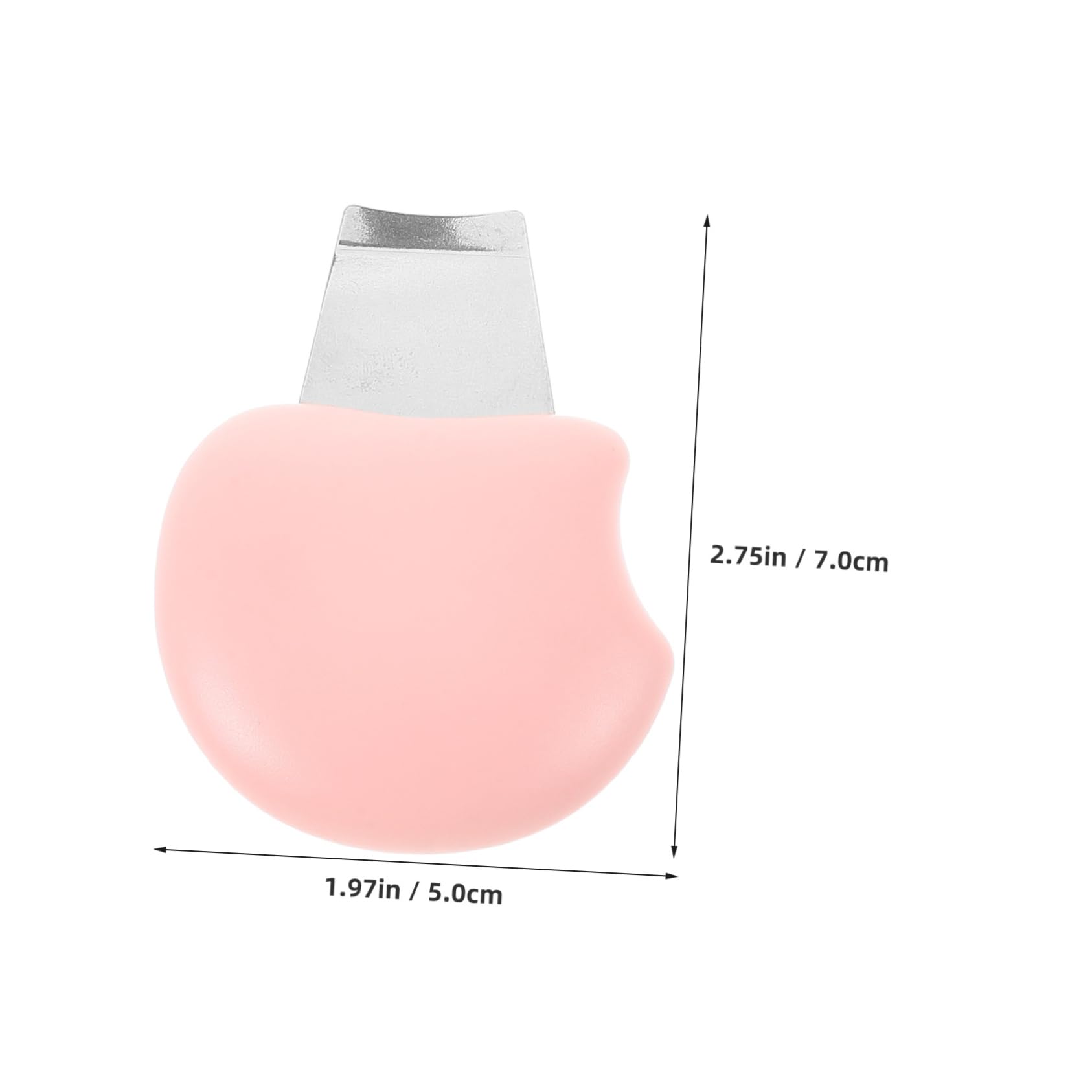 PLAFOPE Mini Beauty Tool Stainless Steel Skin Scrubber for Face Pore Cleaner Blackheads Rem