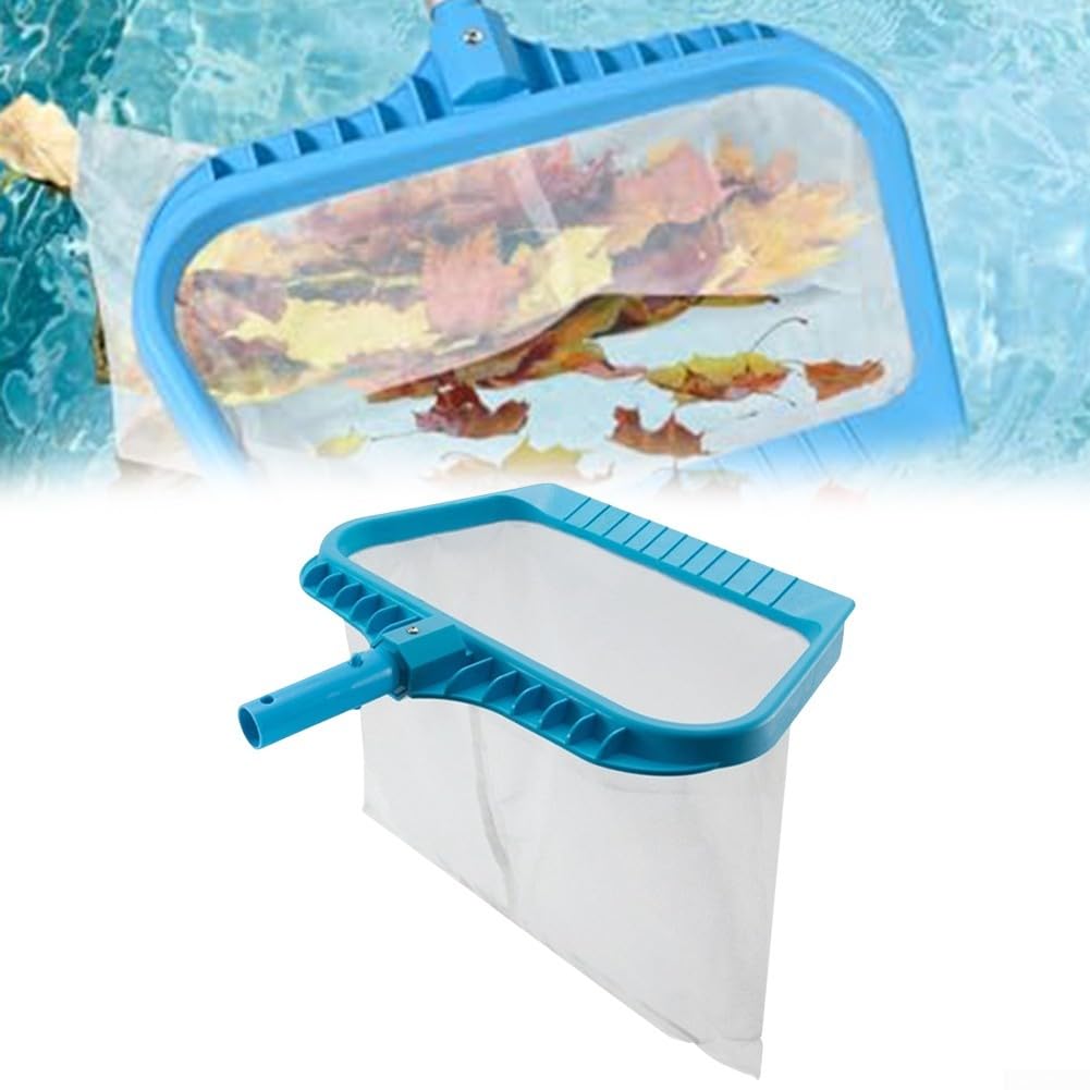 Pool Kescher Feinmaschiges Wasserreinigungsnetz Tiefer Skimmer für Schwimmteich Spa Brunnen Aquarium Leicht Verstellbar Schmutz Blatt Reinigungswerkzeug Schaufel