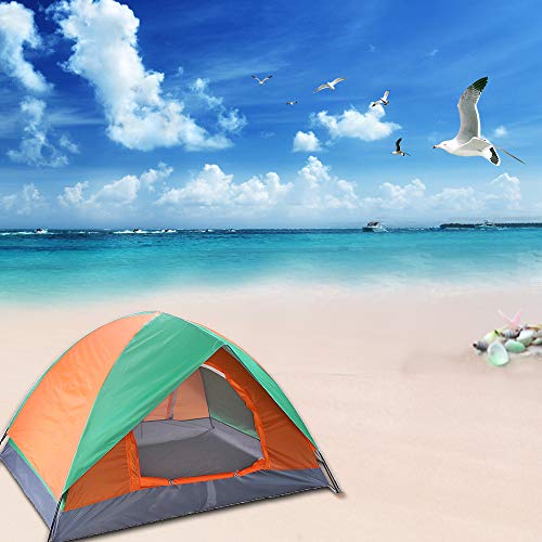 Carpa tipo domo para camping 2 personas doble puerta ligera miniatura 5