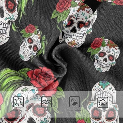 Cotton Toddler Underwear Floral White Skulls Floral Red Black Girl Panties Cute Personalized Briefs Undies Kids 2t3