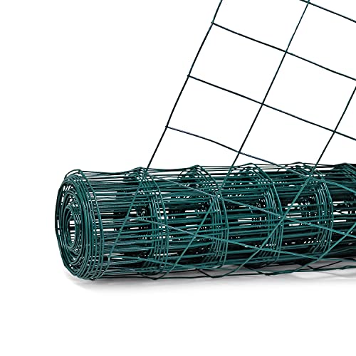 Fencer Wire 16 Gauge Green Vinyl Coated Welded Wire Mesh