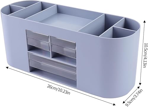 Miniatura 3 de Portalápices para escritorio con 3 cajones, organizador de escritorio todo en uno, accesorios de escritorio perfectos para uso de oficina,