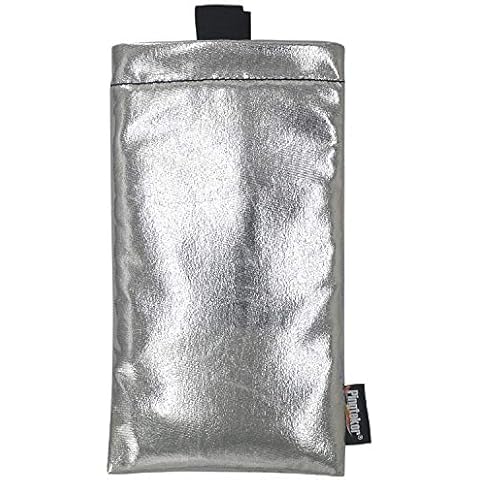 PINGTEKOR Thermal Phone Case,Prevent OVERHEATING in The Sun, Prevent Lower Temperatures to Extend Battery Life, for iPhone 12/12 Pro/13Pro/14/14 Pro/Samsung Galaxy and Similar Sized Phones-Silver Cover