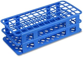 40 Place, 20/21mm Fold and Snap Tube Rack, PP Plastic, Blue, Karter Scientific 207P2