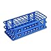 40 Place, 20/21mm Fold and Snap Tube Rack, PP Plastic, Blue, Karter Scientific 207P2