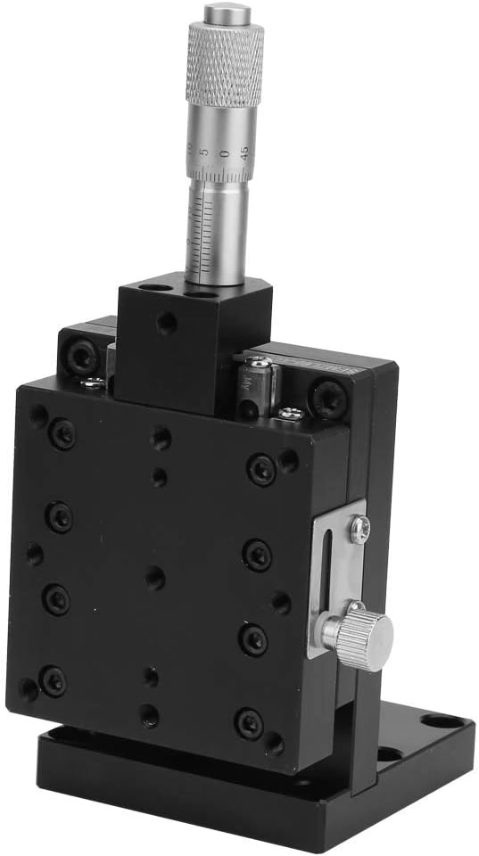 Aluminium Alloy Manual Slide Table Linear Stage Cross Roller for Various Fiber Coupling, 60 * 60mm