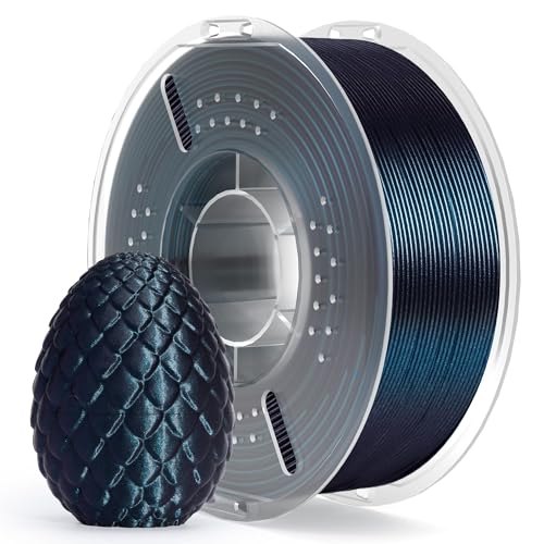 Image of ELEGOO PLA Filament 1.75mm Galaxy Black 1KG, Shiny 3D Printer Dimensional Accuracy + /- 0.02mm, 1kg Spool (2.2lbs) for Most FDM 3D Printers