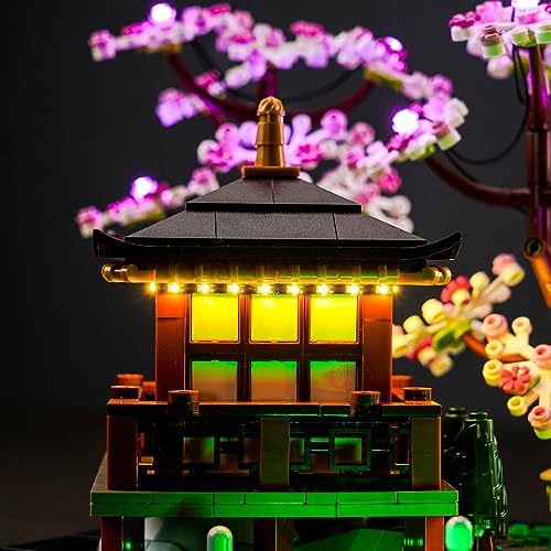 LocoLee RC Led Light Set Compatible with Lego 10315 Led Decoration Lighting Kit Compatible with Lego Tranquil Garden Building Blocks Model,Only Lights Set,No Model - Image 3