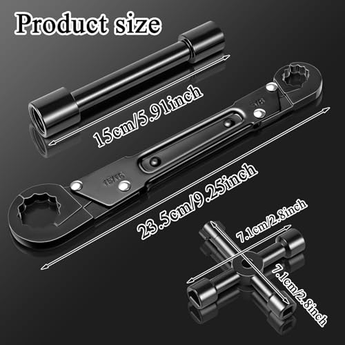 cotaour Angle Stop Wrench Kit, Plumbing Tools, Angle-on Wrench Plumber Wrench for Quick and Hassle-Free Angle Stop and Supply Nut Installations 2 cotaour Angle Stop Wrench Kit, Plumbing Tools, Angle-on Wrench Plumber Wrench for Quick and Hassle-Free Angle Stop and Supply Nut Installations - Image 2