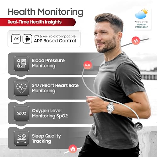 Image of Swiss Military DOM6 Smartwatch 1.43 inch AMOLED, Bluetooth Calling, Multi Language, Health & Sports Tracking, Wireless Charging, 7 Days Battery, IP67, iOS /Android Compatible,Silver Frame with Steel Strap