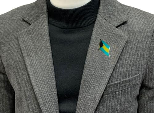 Image of vmcoatdu 1inch Country Flag Pin Badge International Travel Brooch Metal Alloy Souvenir Pin