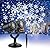 Christmas Snowflake Projector Lights Outdoor, Double Head Snowfall Led Lights Waterproof, Landscape Decorative Lighting Projection Lamp for Xmas Holiday Wedding Indoor Garden Patio Party Decoration