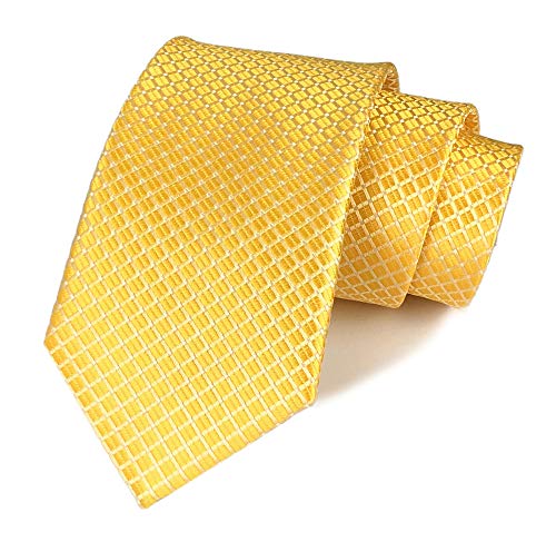 Men's Boys Gold Silk Ties Cravat Neckties Jacquard Woven Solid Color Plain Patterns Men's Boys Gold Silk Ties Cravat Neckties Jacquard Woven Solid Color Plain Patterns