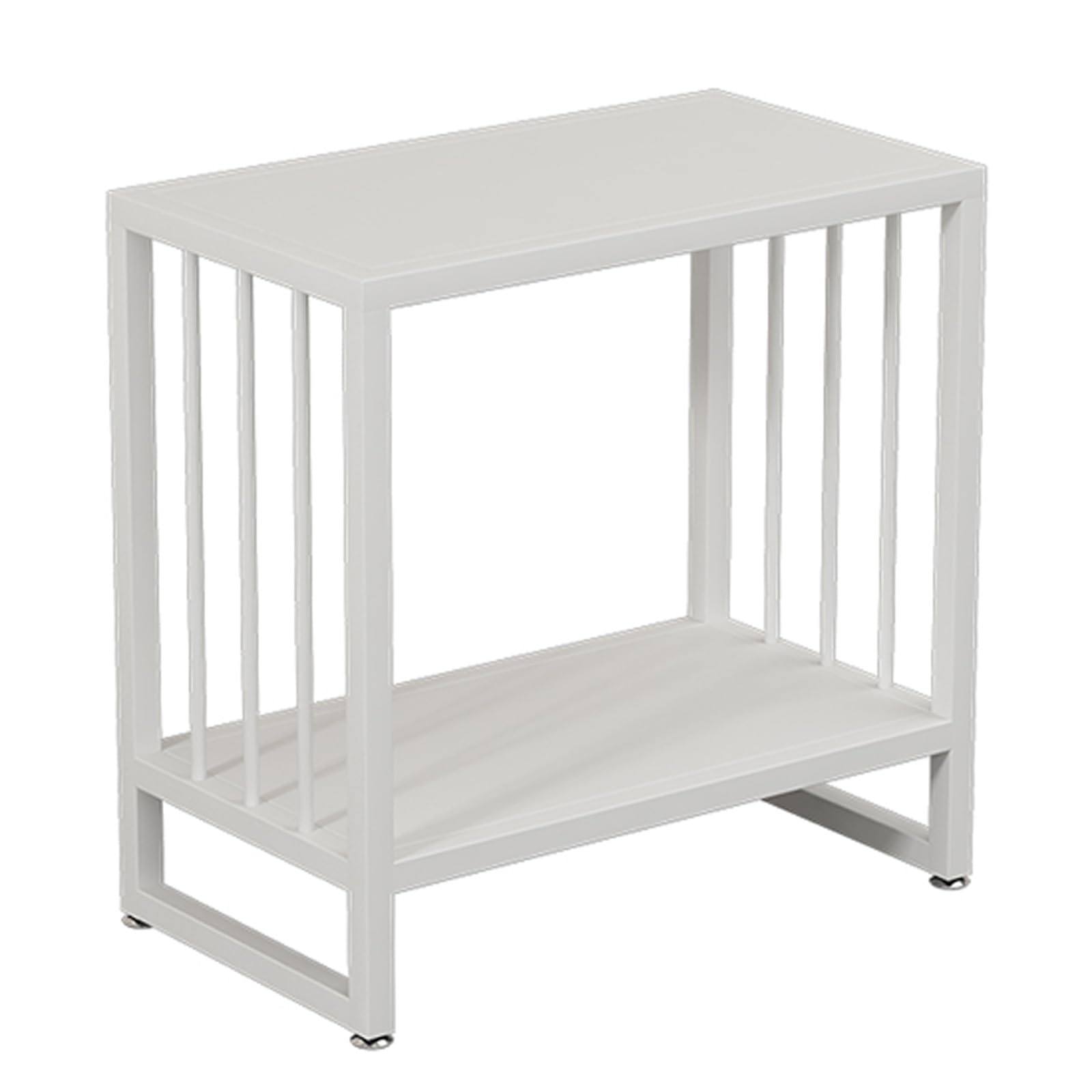 Soporte para acuario blanco de 30x30 cm con estante de metal ajustable