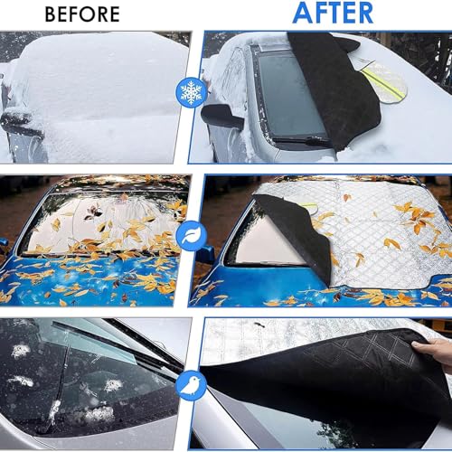 Protège pare-brise givre Volvo C30 bâche magnétique - 8