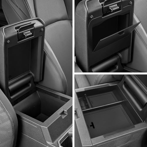 BIBLOZ Hidden Storage Box and Center Console Armrest Organizer for Toyota 4Runner 2025 Accessories...