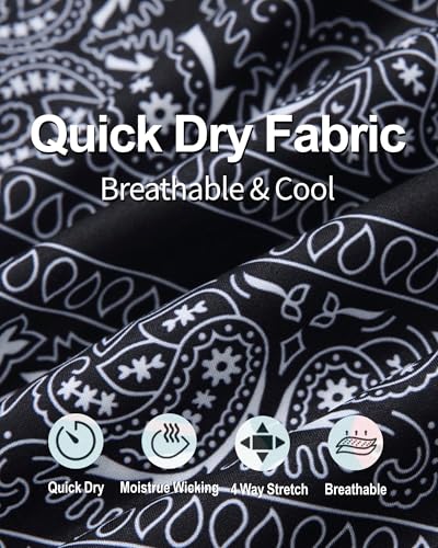 GIISAM Men's Swim Trunks, Bathing Suit 4 inch Inseam Quick Dry Swimsuit Beach Board Shorts with Compression Liner3