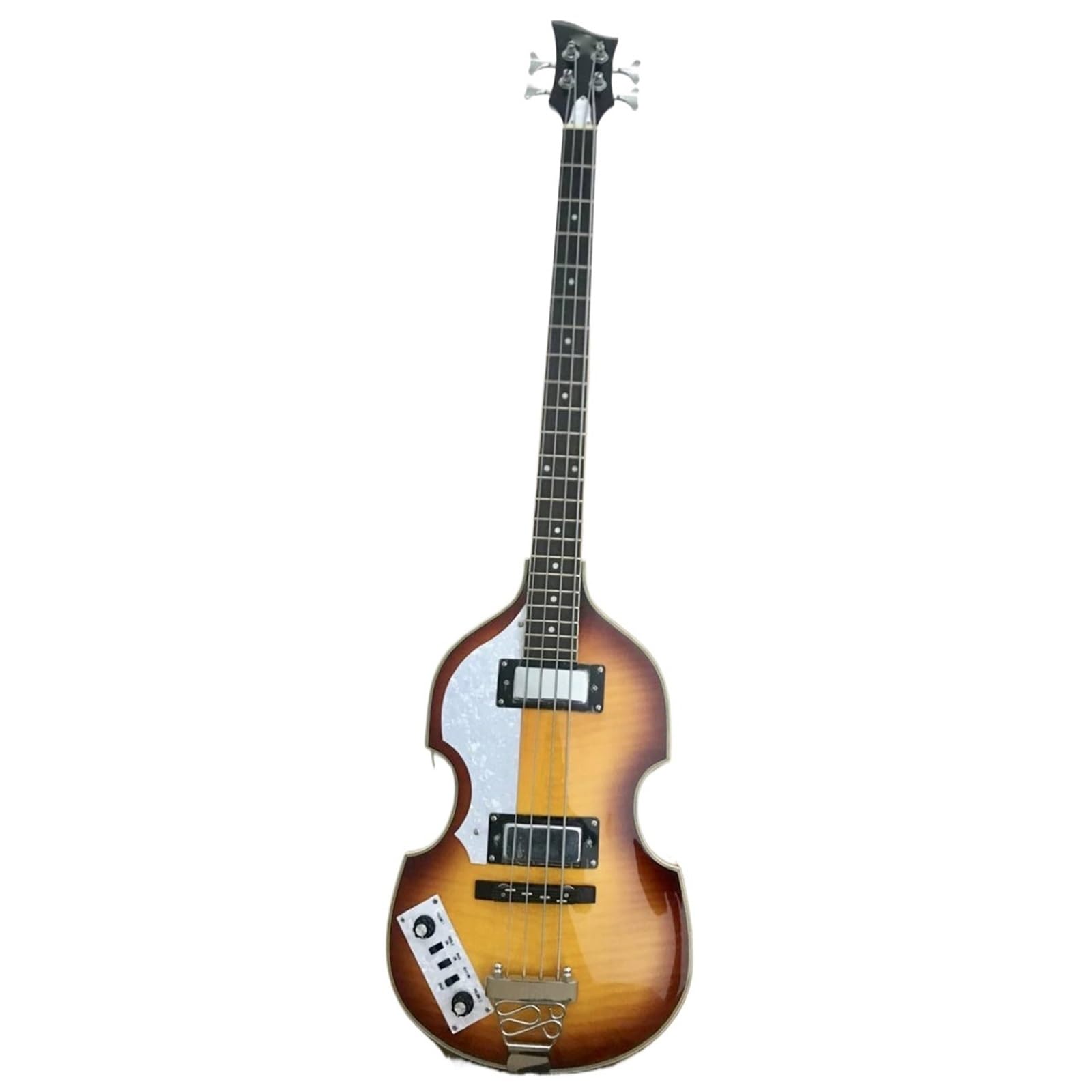 Gitara Elektryczna Zestaw 4-strunowe Sunset Color Full Hollow Professional Leworęczne Skrzypce Elektryczne Basowe