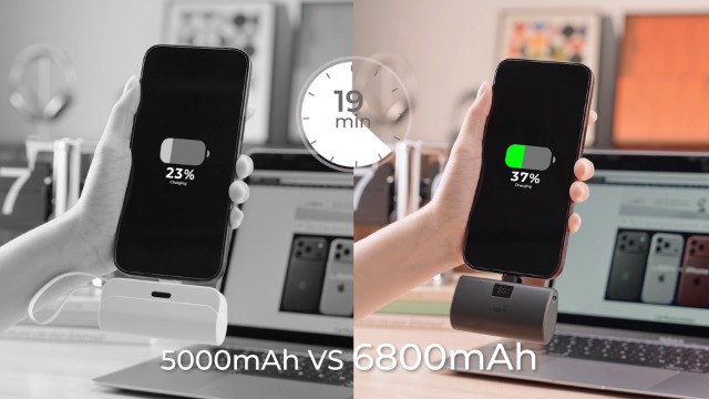 Amazon.com: LISEN 6800mAh Mini USB C Portable Charger for iPhone