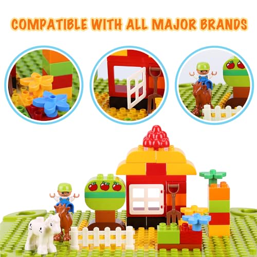 3 in 1 kids activity table kids play table set with 42 blocks building blocks kit compatible with mega blocks and lego duplo foldable activity desk play board and toy storage for toddlers