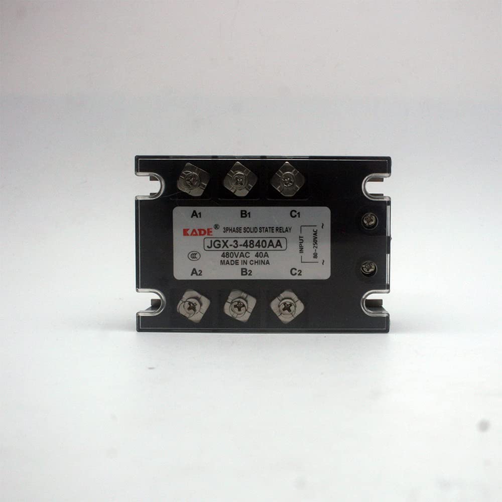 GJZIFGFWQ 10AA/25AA/40AA/50AA/60AA/80AA AC Control Three Phase Solid State Relay 480VAC 80-250VAC(40AA)