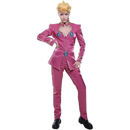 Amazon Miccostumes 男性 主人公 ジョルノ ジョバァーナ コスプレ 衣装 制服 M コスプレ 仮装 通販