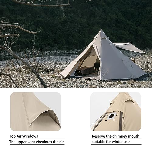 Tipi Zelt für bis zu 8 Personen von Naturehike – Wasserdicht und geräumig