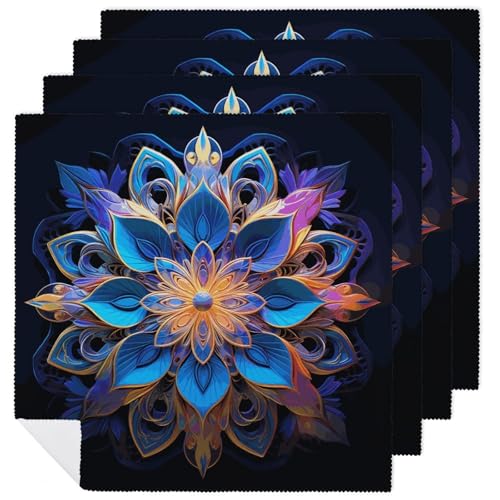 Servilletas de Tela Mandala Rectangulares 18.7" x 18.7" miniatura 1